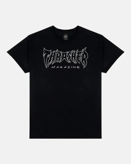 Thrasher Magazine Metal T-Shirt in Black